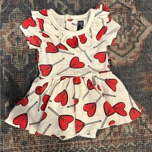 Rock Your Baby Heart Onesie Dress